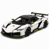 High-Difficulty RC V12 Sports Car Building Block Set - front-left 45-degree main product image