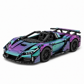 Color-Shift RC Hypercar Building Block Set - front-left 45-degree main product image