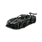 RC GT Racing Car Building Block Set - Main front 45 white background