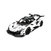 RC GT Track Sports Car Building Block Set - Main front 45 white background