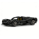 1:8 Black AM Valkyrie Sports Car Building Blocks - 2514 PCS