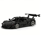 1:8 Black P1-GTR Dynamic Sports Car Building Blocks - 3222 PCS