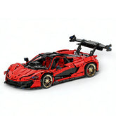 1:8 Red P1-GTR Dynamic Version Sports Car Building Blocks - 3222 PCS
