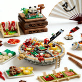 Dual Flavor Hot Pot Building Set Toy – Mini Food Display