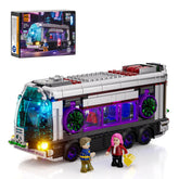 Neon Punk Future Bus Building Toy – with LED Lights