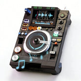 Retro DJ Turntable Building Toy – Desk Decor Model
