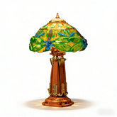 Retro Stained Glass Lamp Building Toy – Home Office Décor