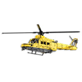Yellow Large Rescue Helicopter Building Blocks - 2671 PCS