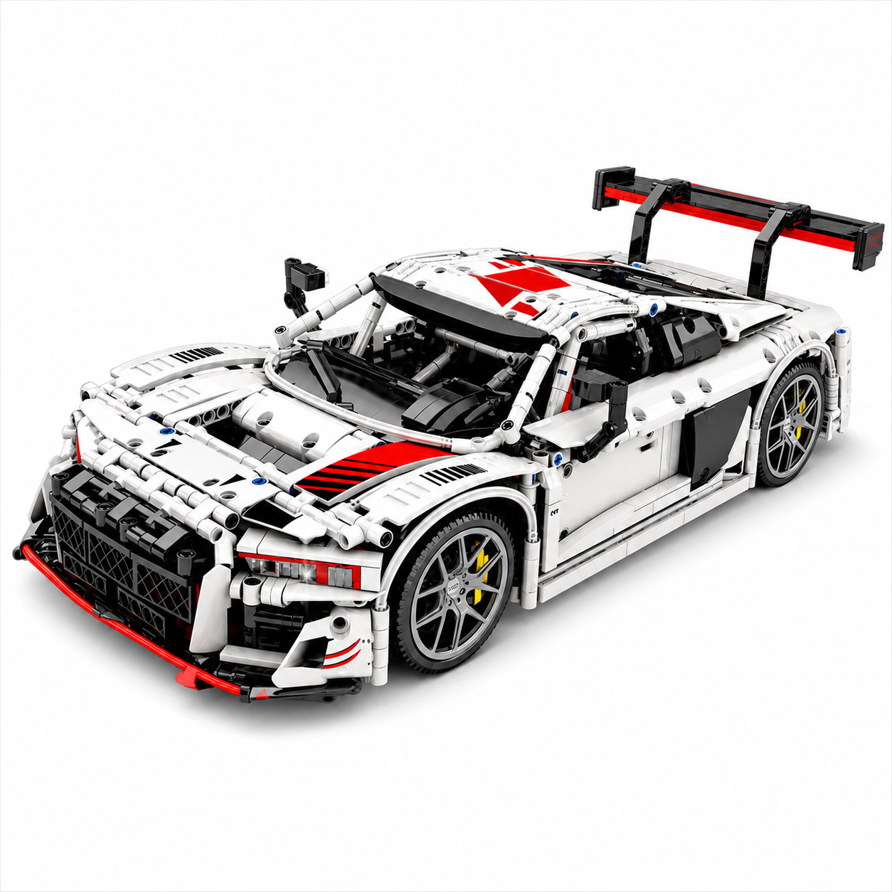 Adult Mechanical RC Sports Car Building Block Set - front 45