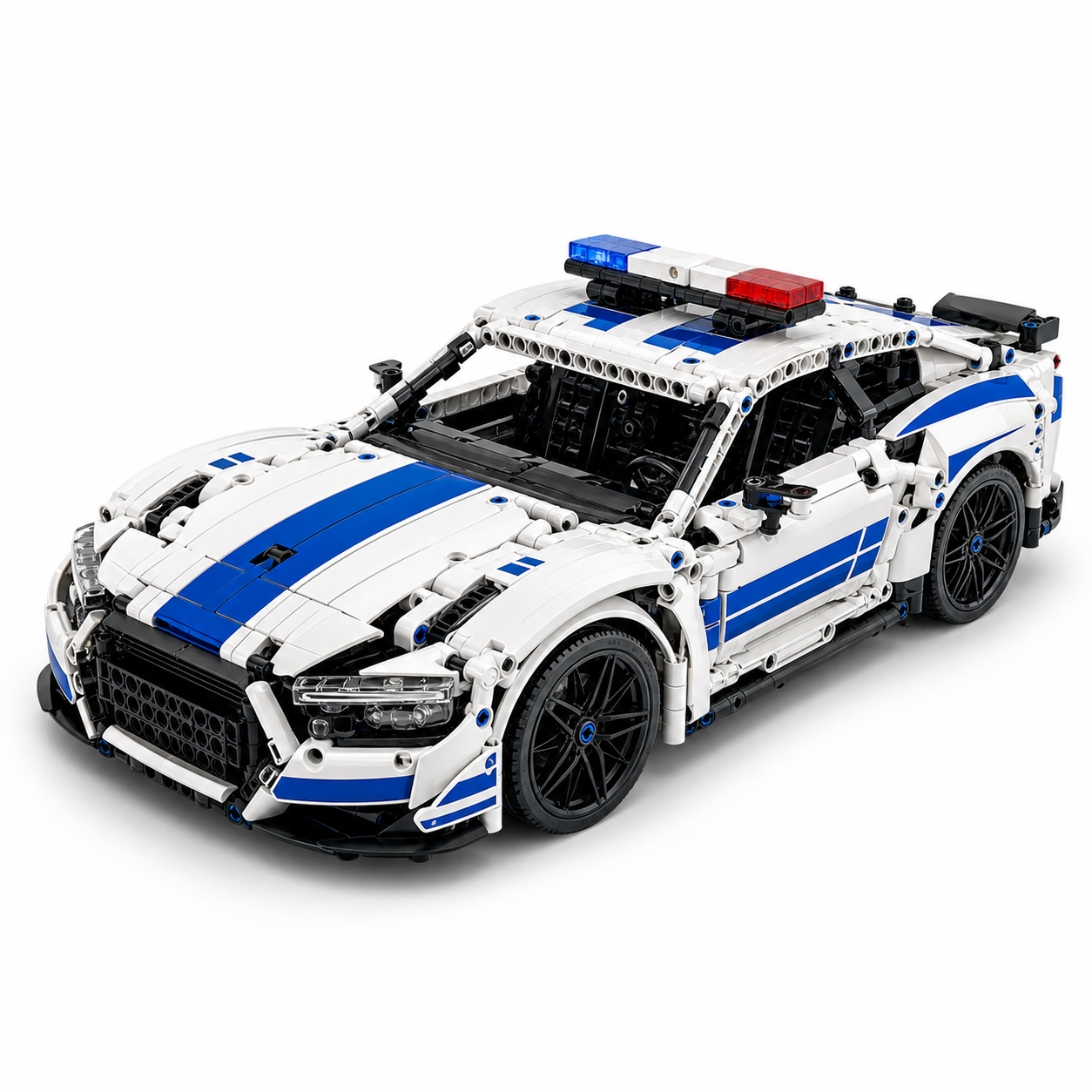 RC Police Car Building Block Set - front 45