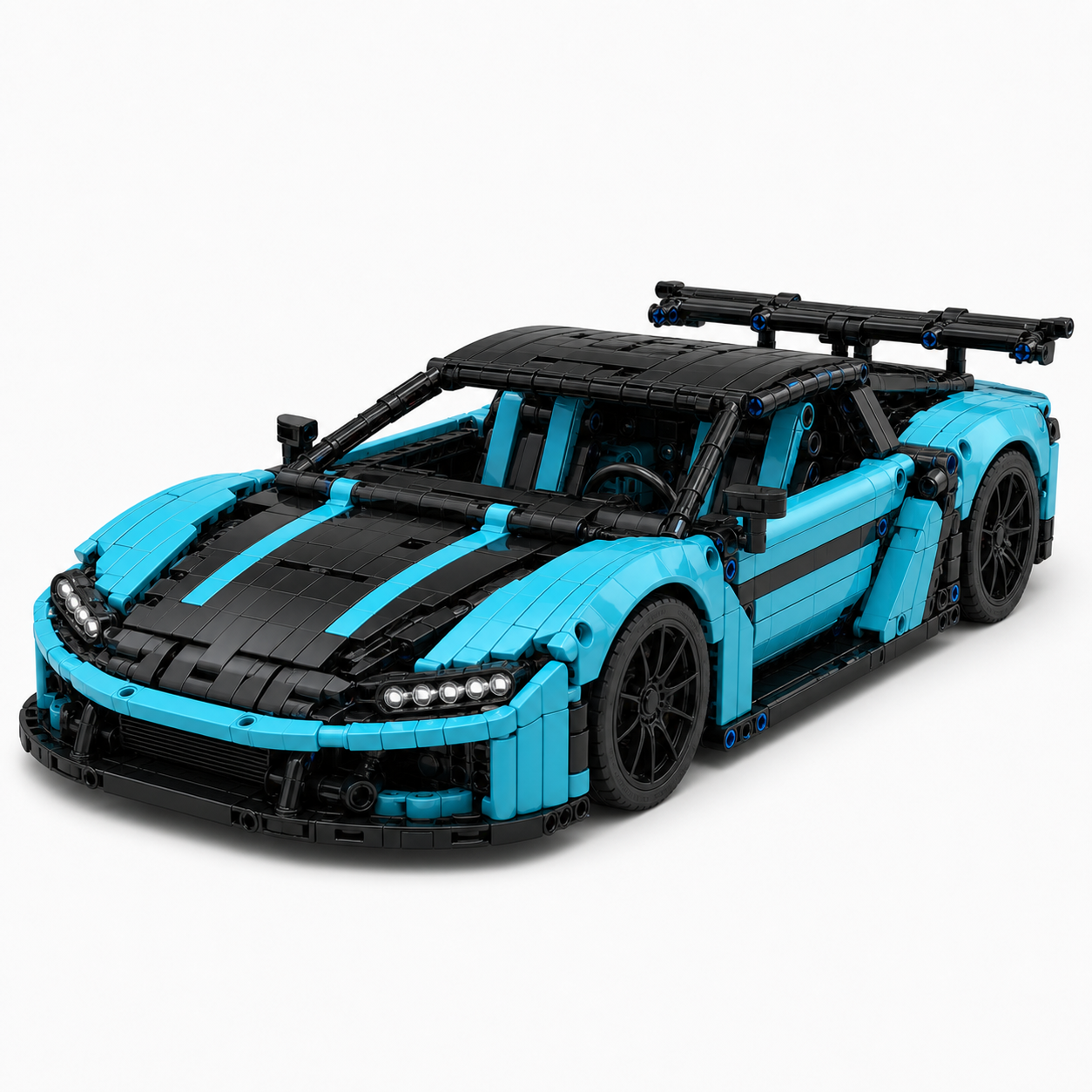 Remote & Bluetooth RC Racing Car Building Block Set - front-left 45-degree main product image