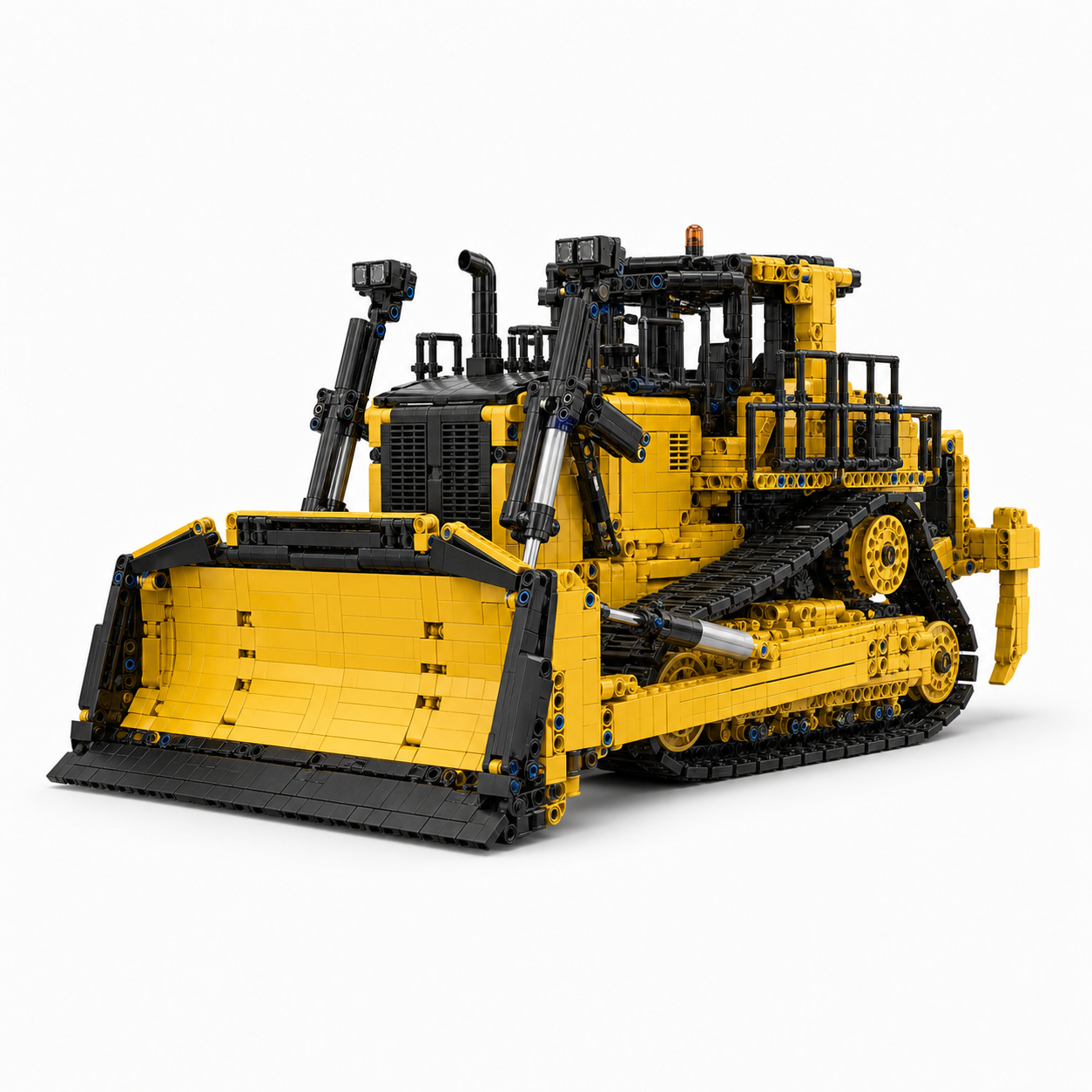 1508-Piece RC Bulldozer Building Block Set - front-left 45-degree main product image