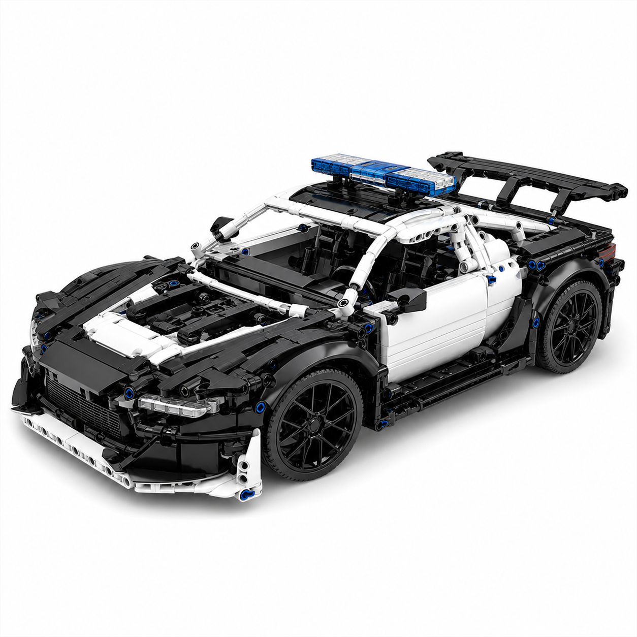 GT-Style RC Police Car Building Block Set - front 45