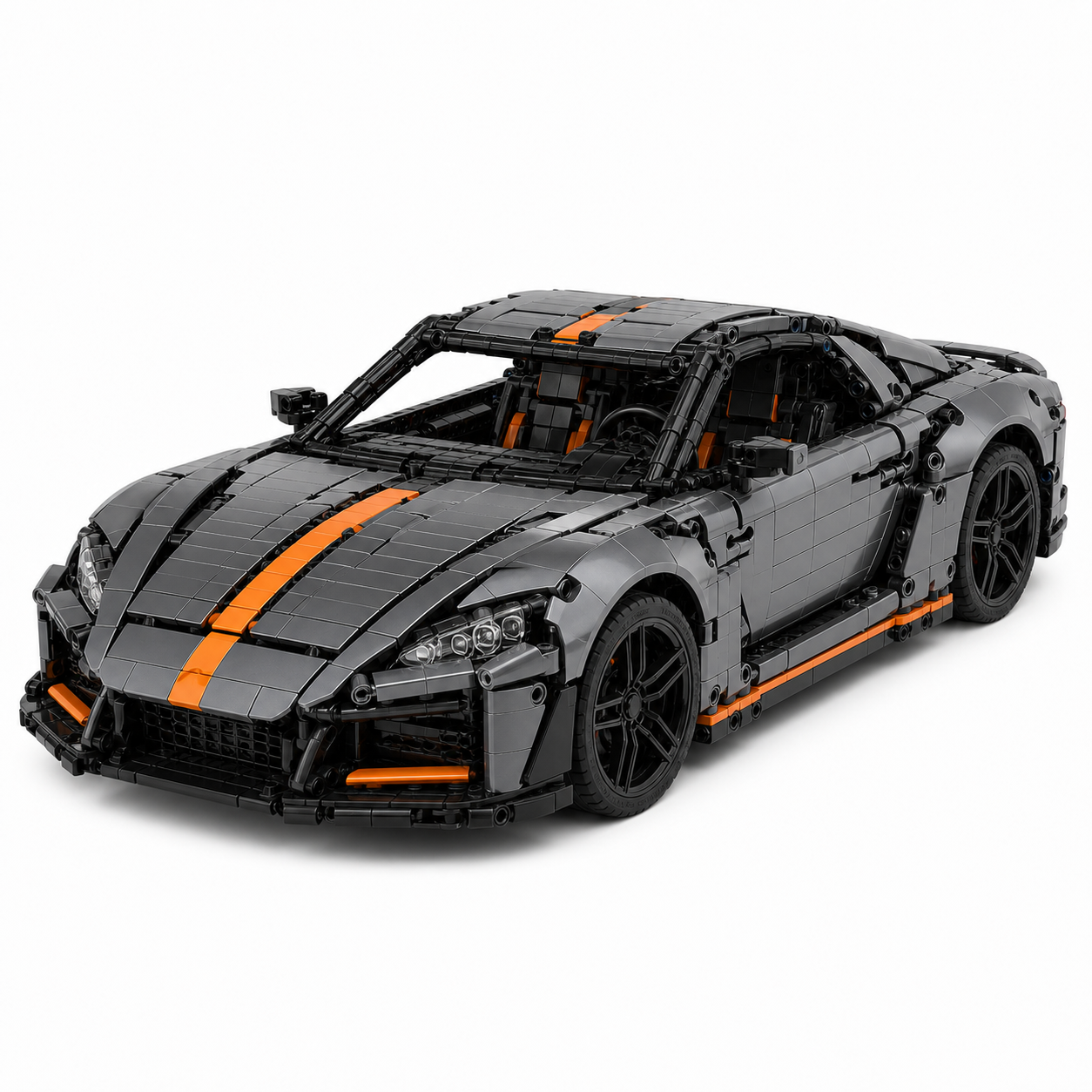Adult Electric RC Sports Car Building Block Set - front-left 45-degree main product image