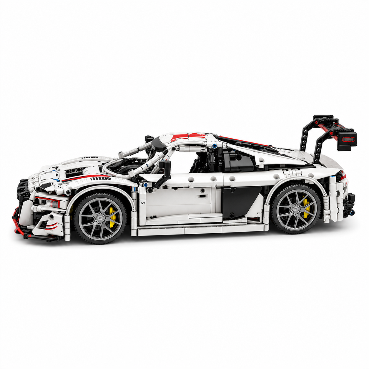 Adult Mechanical RC Sports Car Building Block Set - side profile