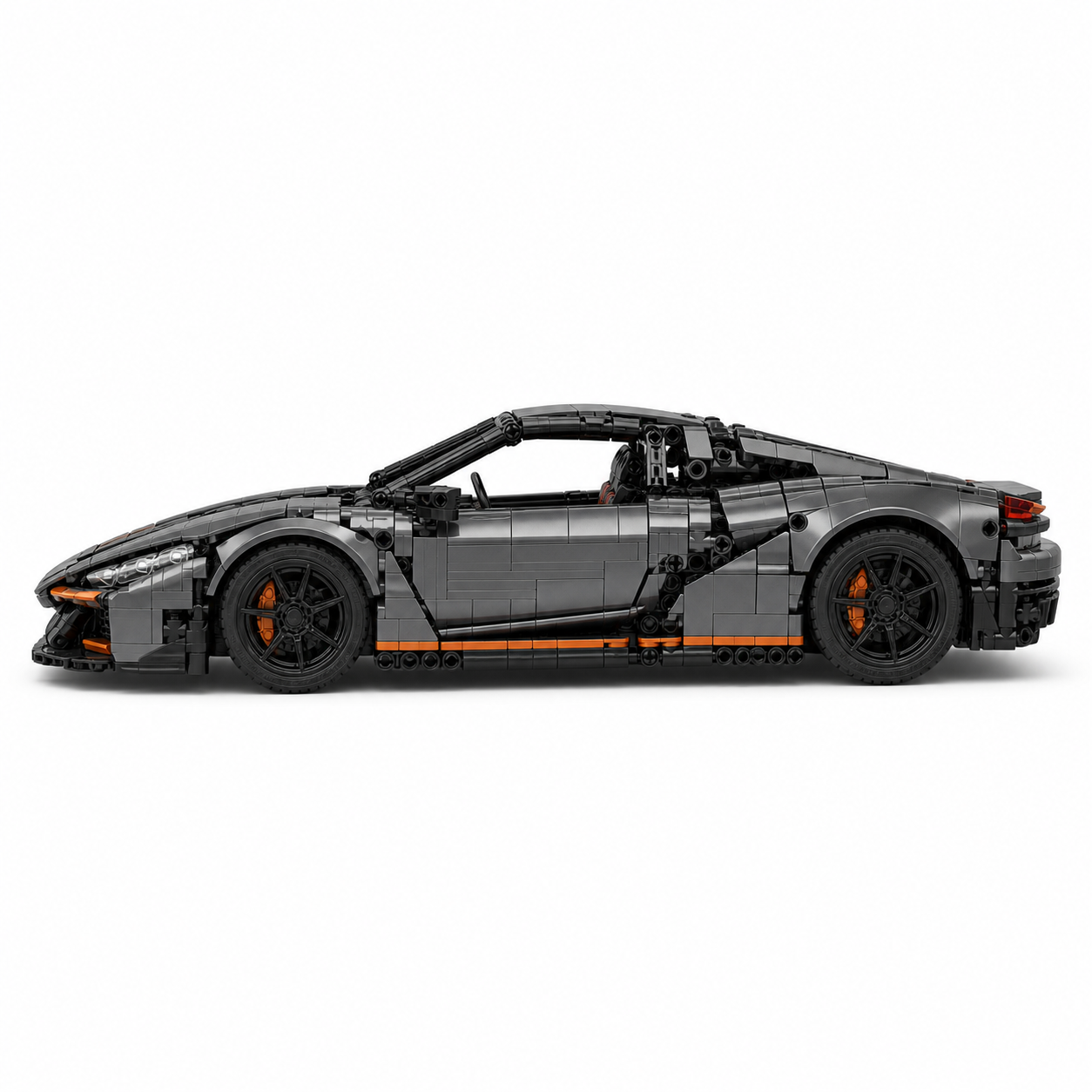 Adult Electric RC Sports Car Building Block Set - side-profile product image