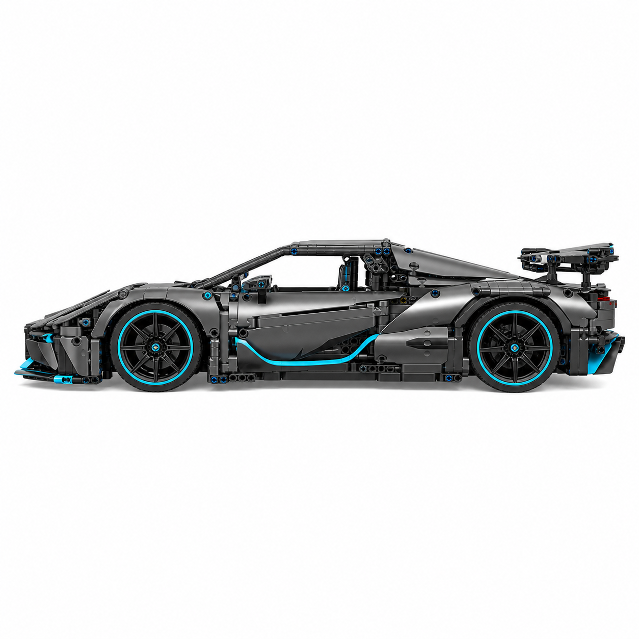 1:8 App-Control Electric Hypercar Building Block Set - side-profile product image