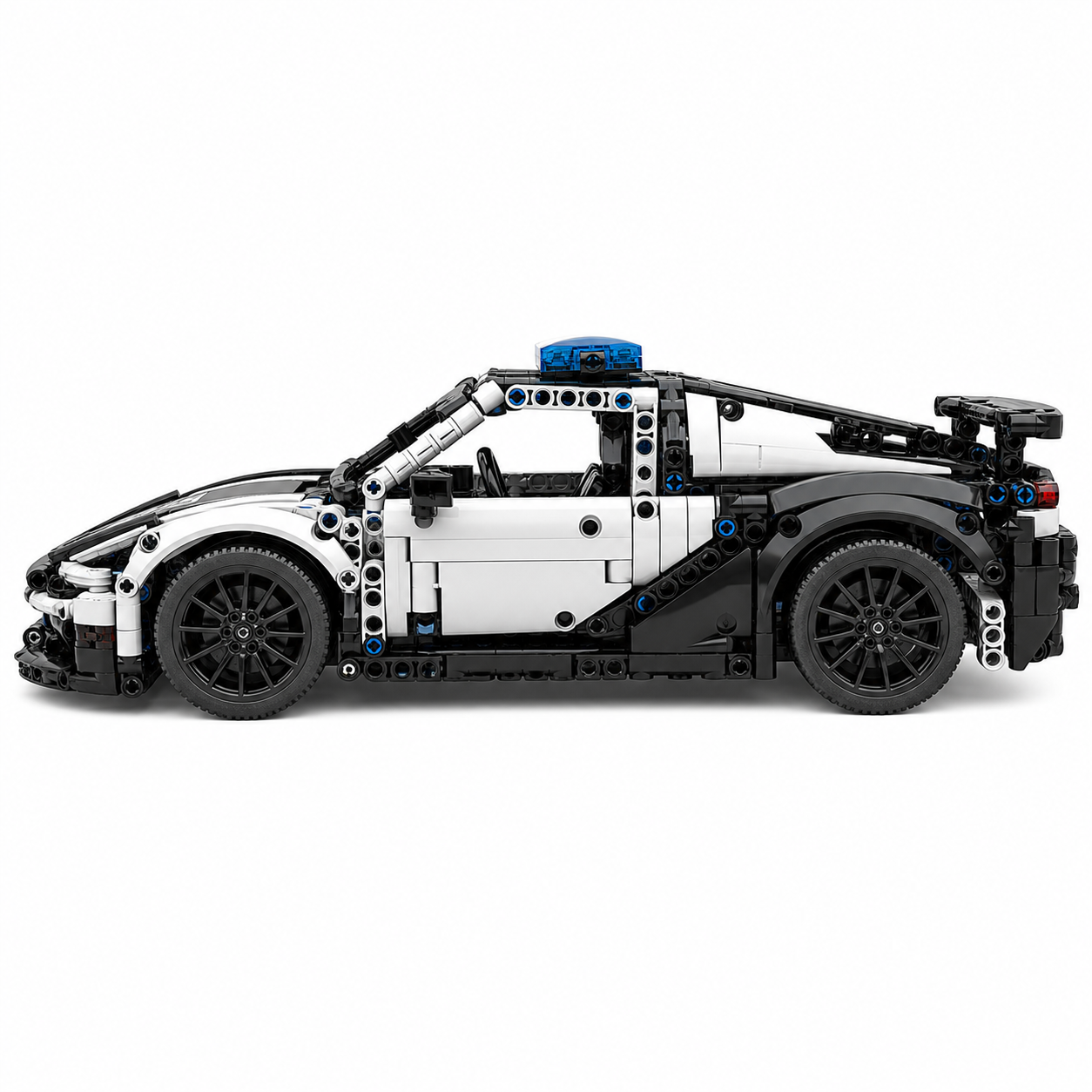 GT-Style RC Police Car Building Block Set - side profile