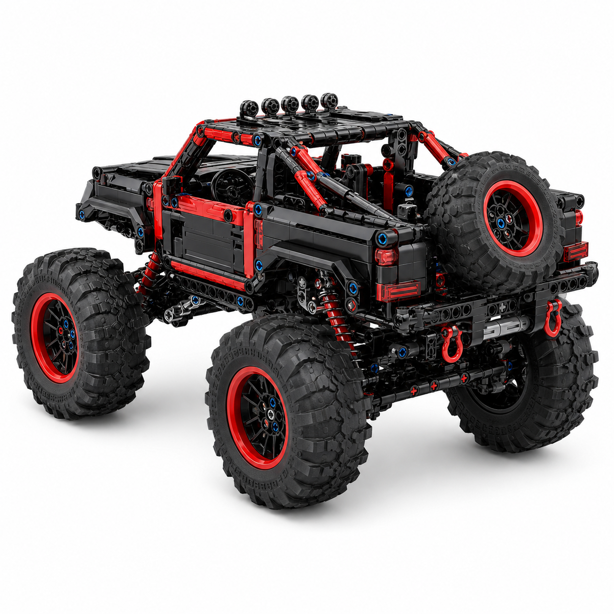 Monster-Wheel RC Climber Building Block Set - rear 45