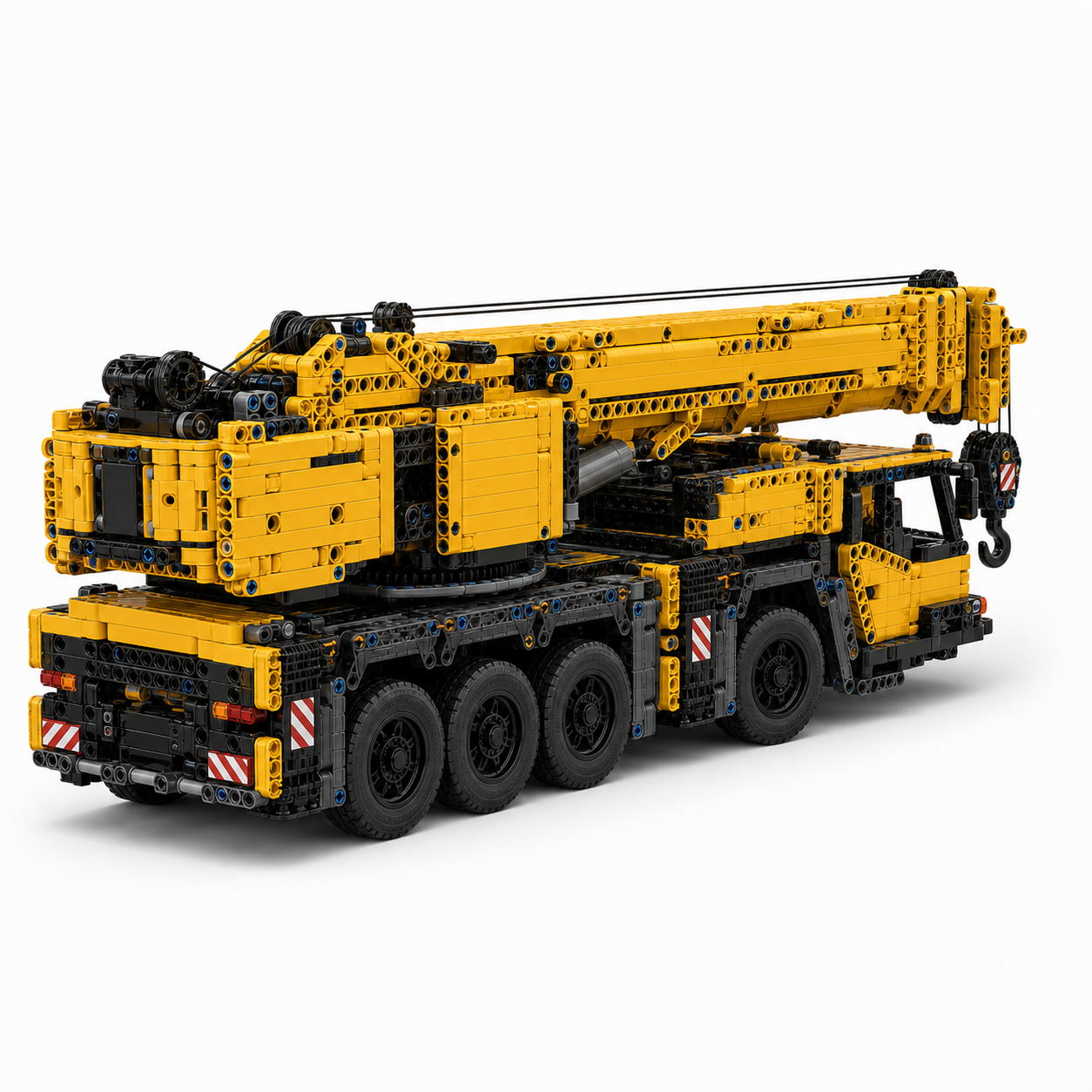 3218-Piece RC Engineering Crane Truck Building Block Set - rear 45-degree product image