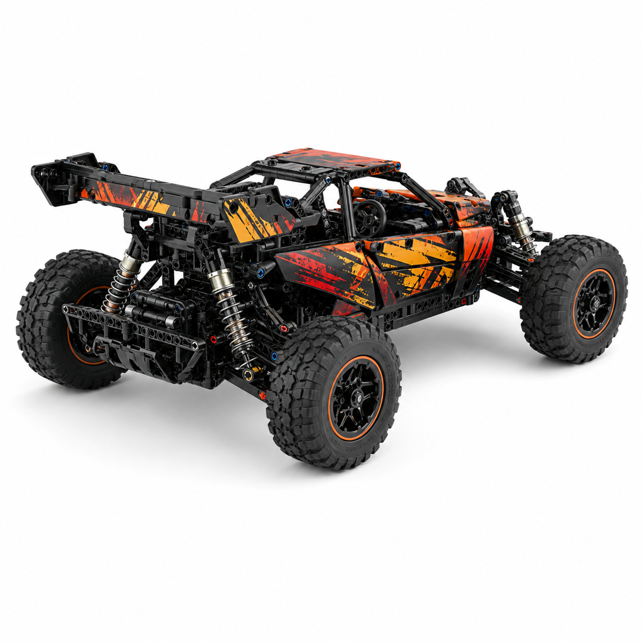 RC Hurricane Off-Road Buggy Building Block Set - rear 45-degree product image