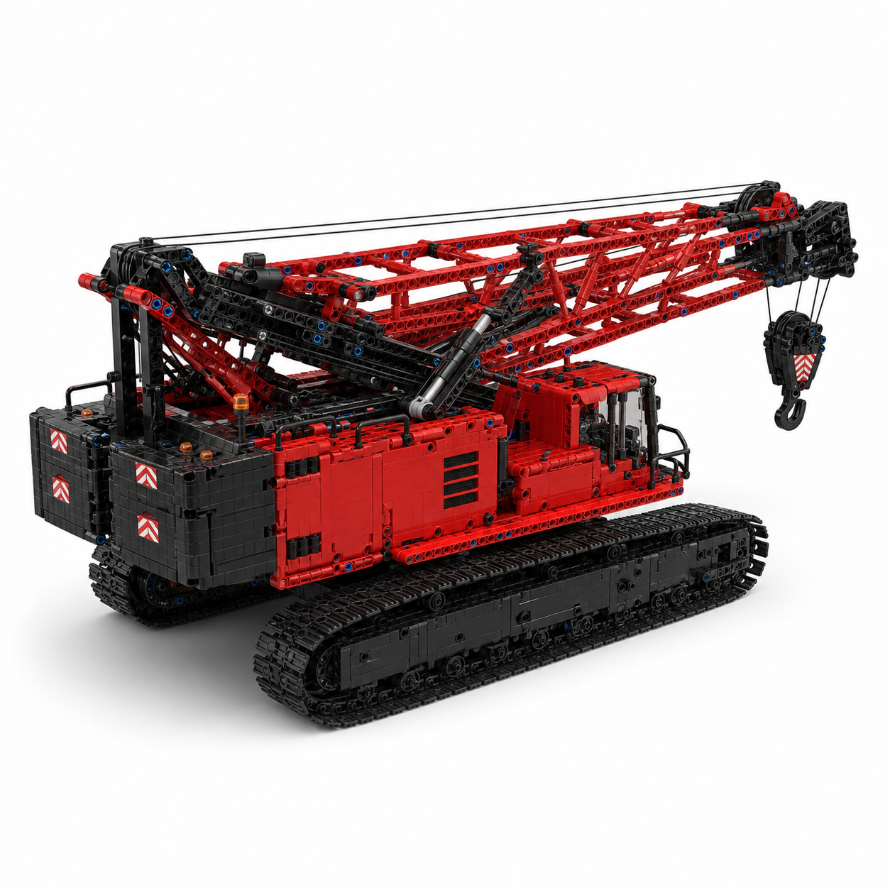 4318-Piece RC Crawler Crane Building Block Set - rear 45-degree product image
