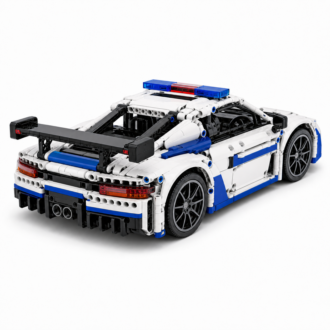 RC Police Car Building Block Set - rear 45