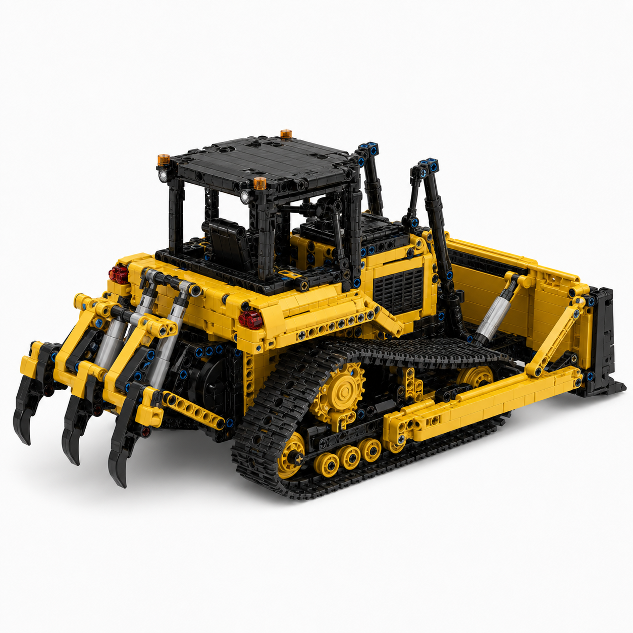 1508-Piece RC Bulldozer Building Block Set - rear 45-degree product image