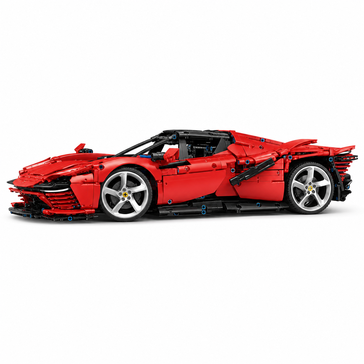 Ferrari SP3 RC Building Block Supercar Set - Side profile white background