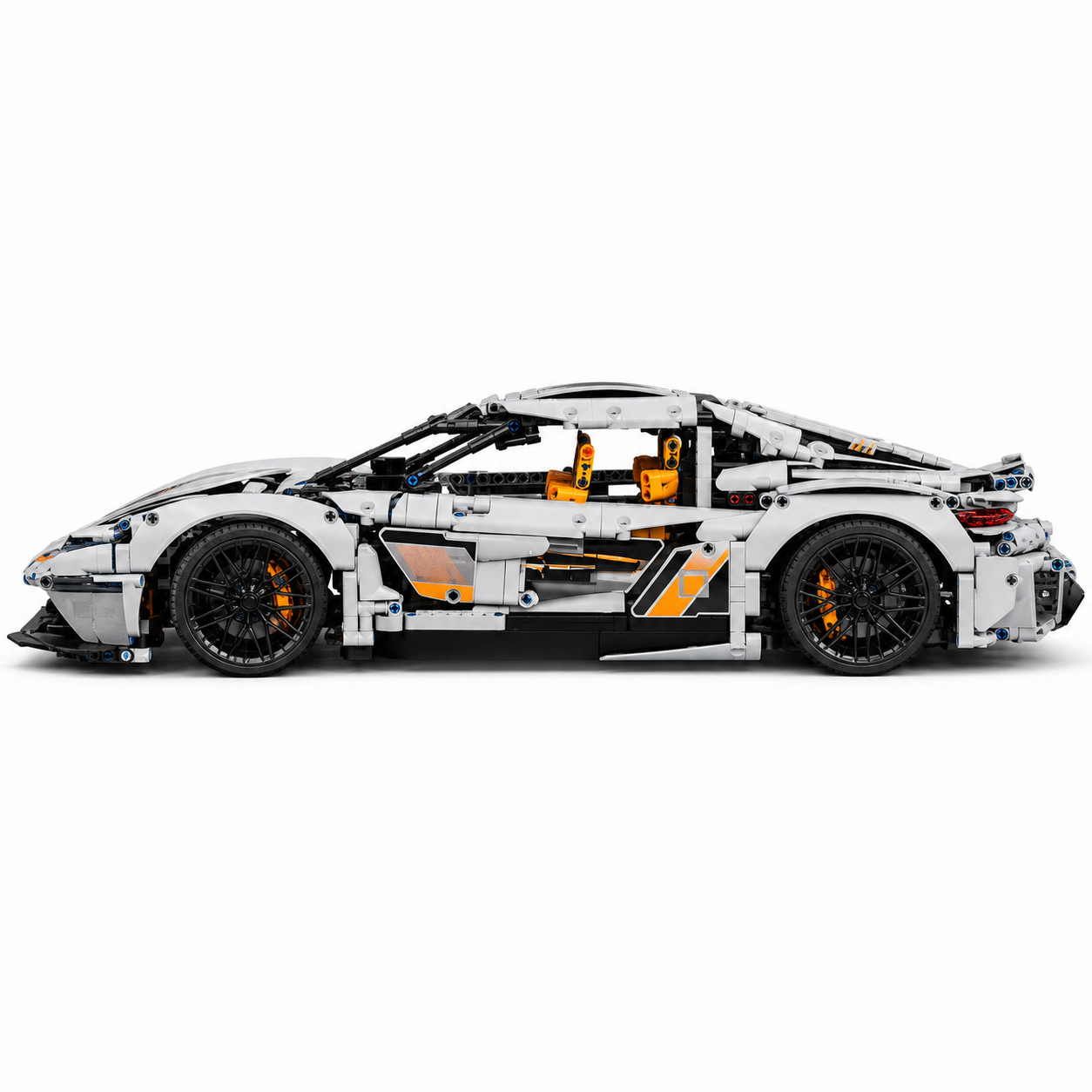 Koenigsegg RC Building Block Hypercar Set - Side profile white background