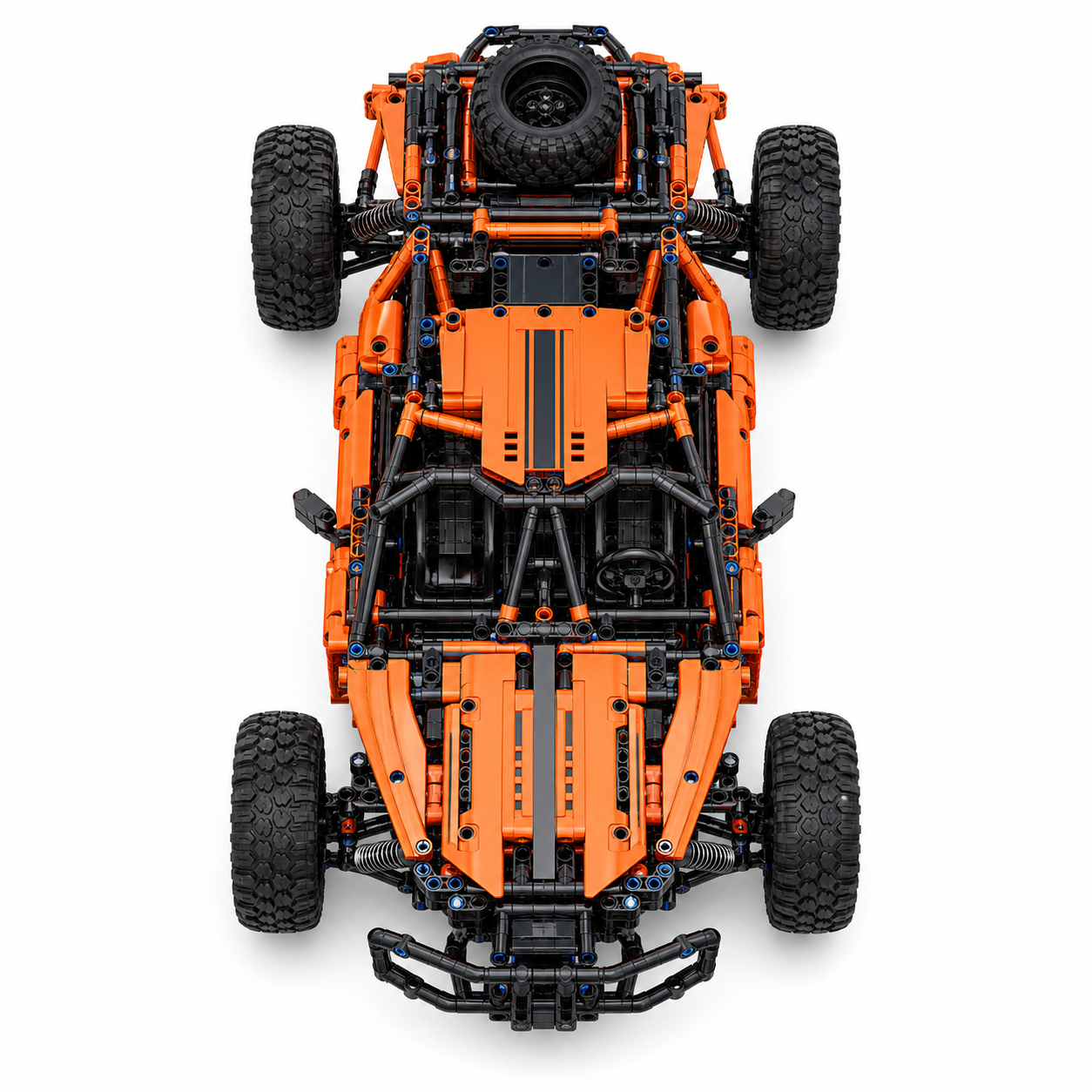 All-Terrain RC Off-Road Building Block Vehicle - top view