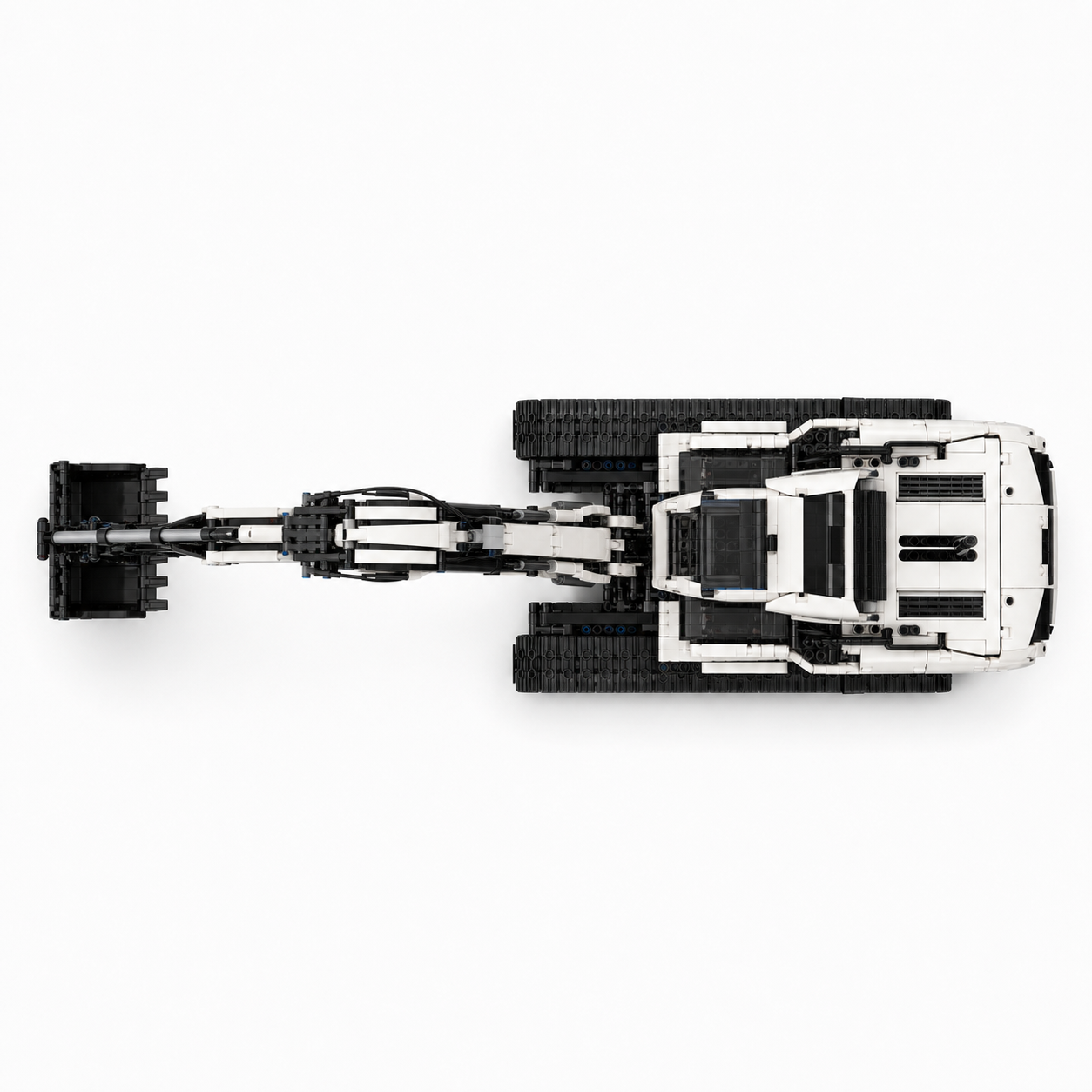 3195-Piece RC Sci-Fi Excavator Building Block Set - top-view product image
