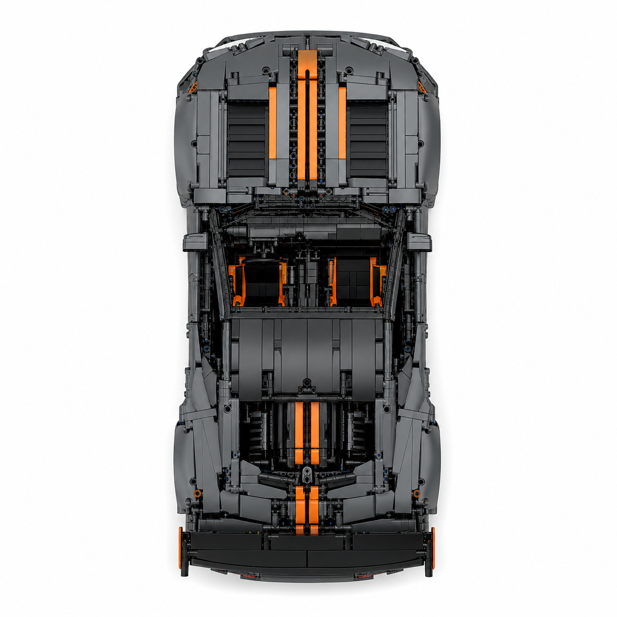 1:8 1400HP-Style RC Muscle Sports Car Building Block Set - top-view product image