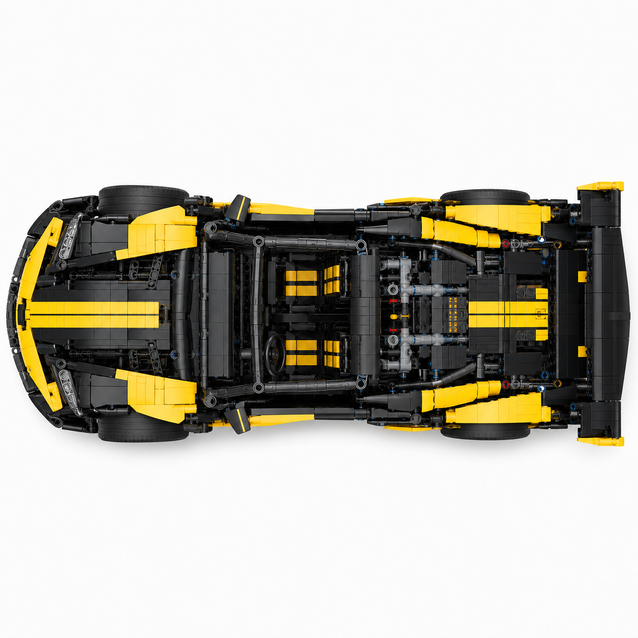 Electric RC Track Sports Car Building Block Set - top-view product image