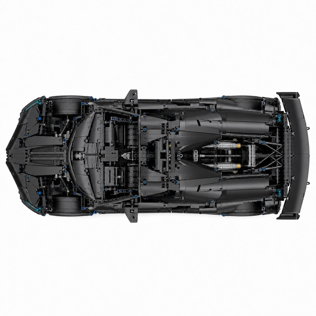 1:8 RC Hybrid Hypercar Building Block Set - top-view product image