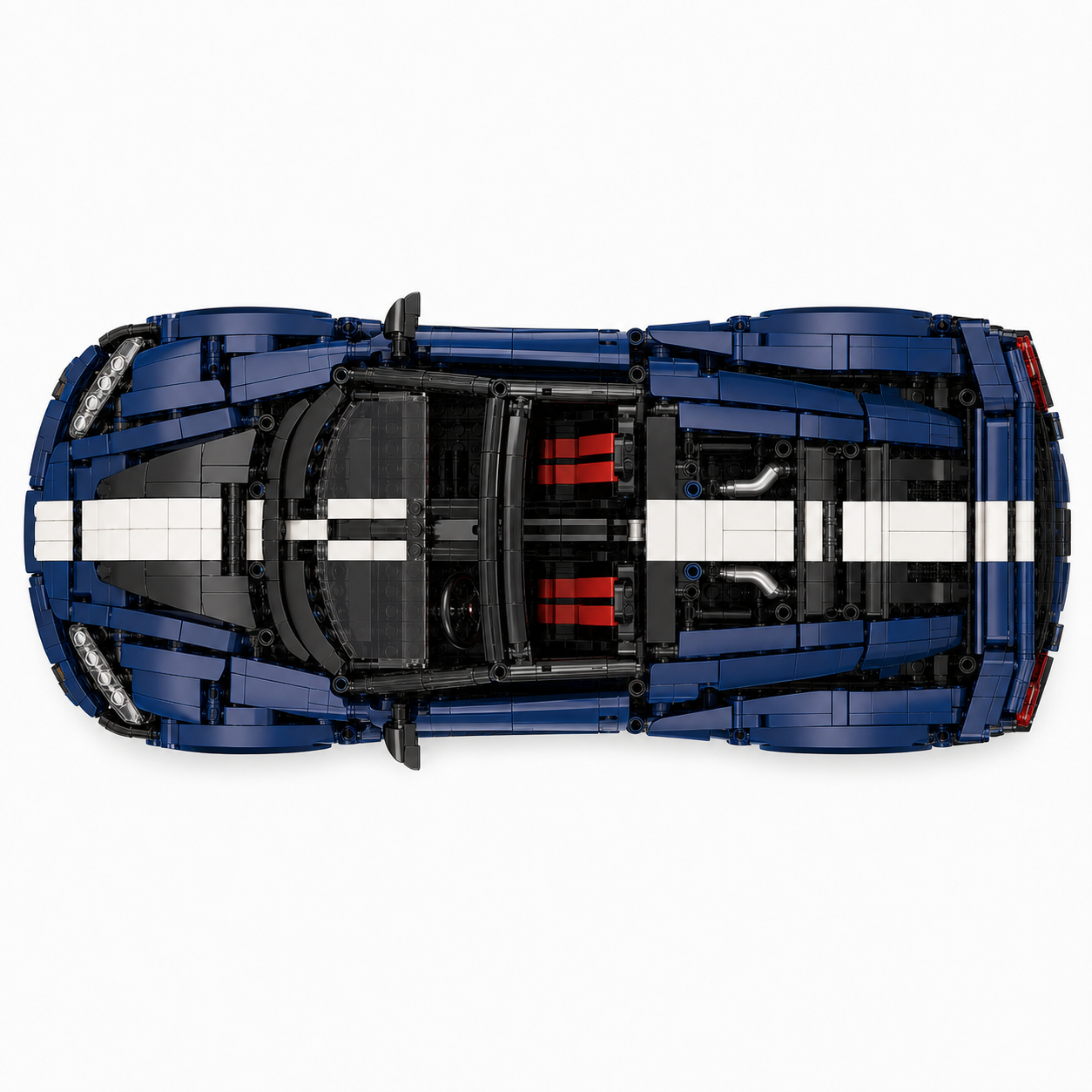 High-Difficulty RC Sports Car Building Block Set - top-view product image