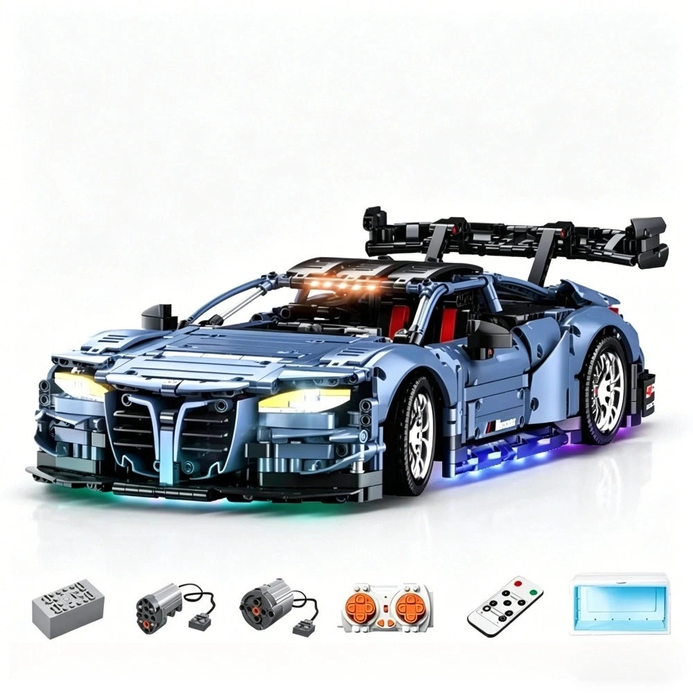 1:10 Scale BMW M4 RC Sports Car Building Block Set