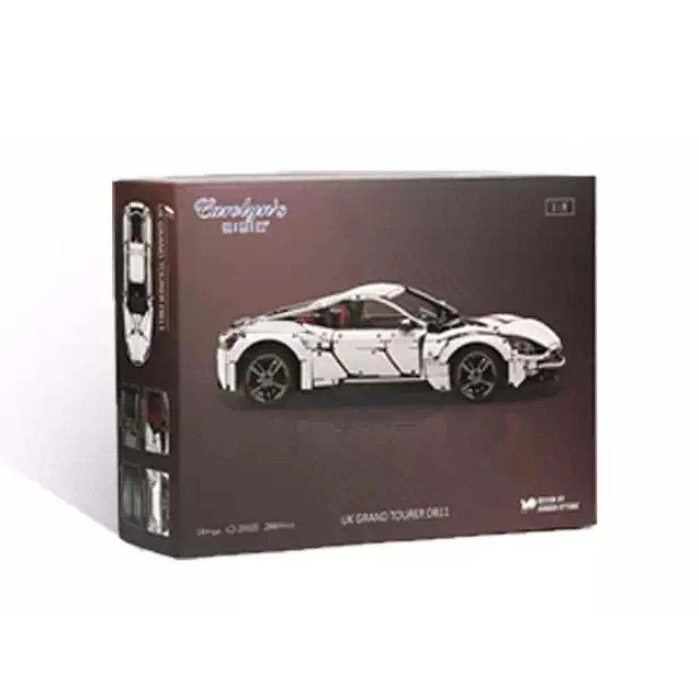 1:8 2024 Cream White UK Grand Tourer DB11 Static Sports Car Building Blocks - 2860 PCS