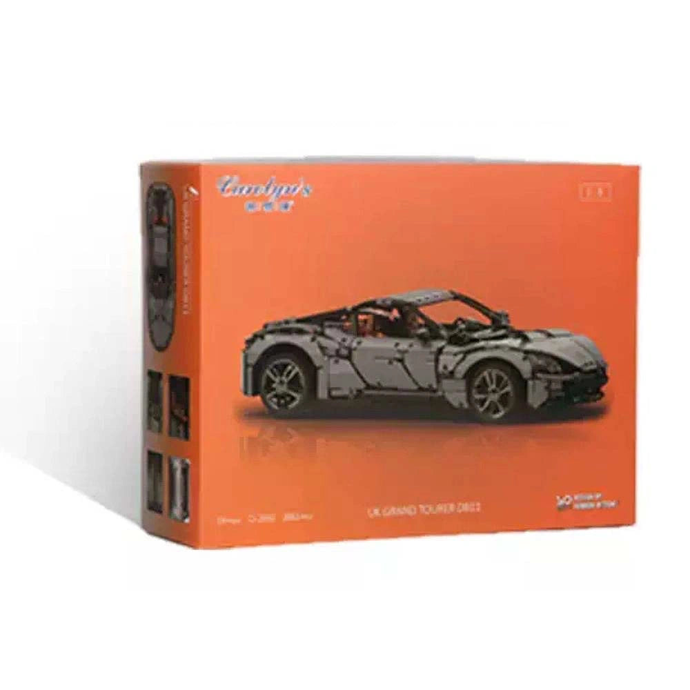 1:8 2024 Dark Gray UK Grand Tourer DB11 Static Sports Car Building Blocks - 2861 PCS