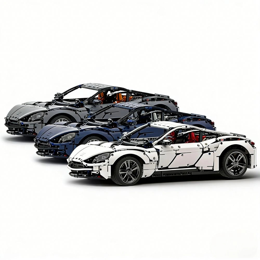 1:8 2024 UK Grand Tourer DB11 Static Sports Car Building Blocks - 2860 PCS