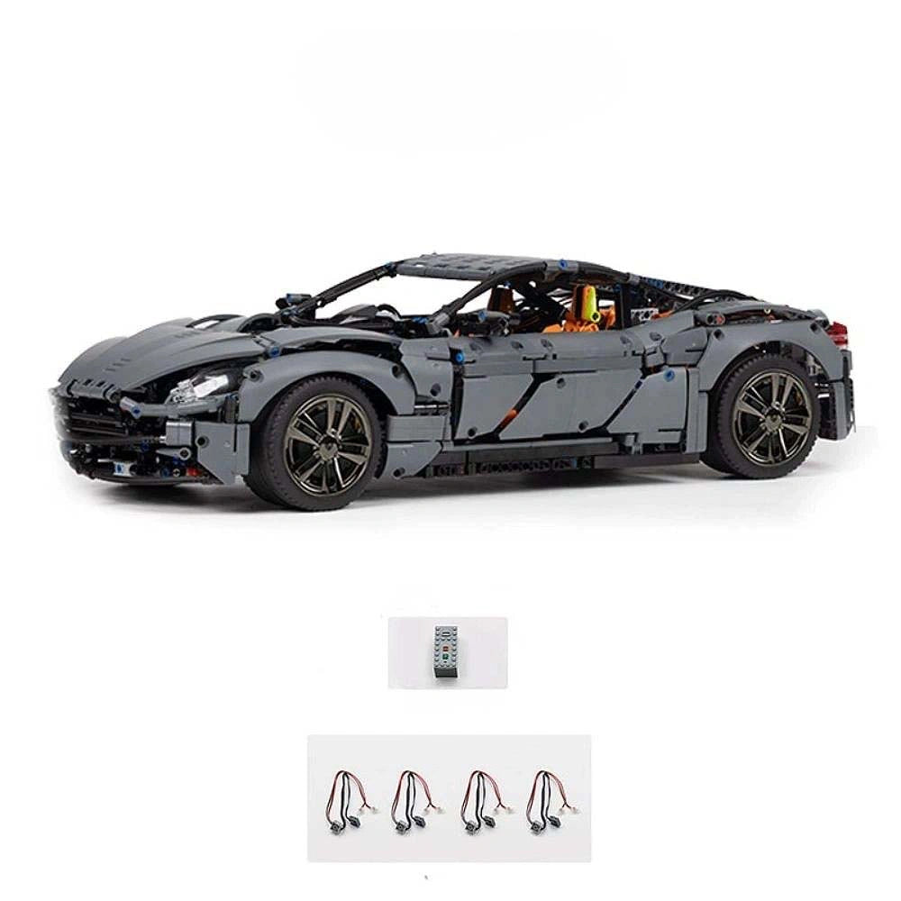 1:8 2024 UK Grand Tourer DB11 Static Sports Car Building Blocks - 2860 PCS