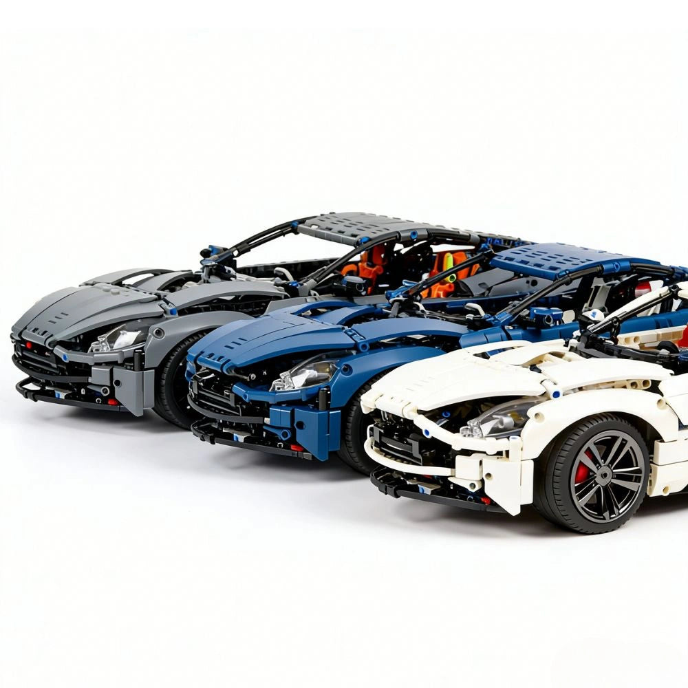 1:8 2024 UK Grand Tourer DB11 Static Sports Car Building Blocks - 2860 PCS