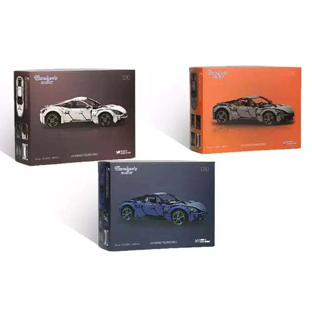 1:8 2024 UK Grand Tourer DB11 Static Sports Car Building Blocks - 2860 PCS