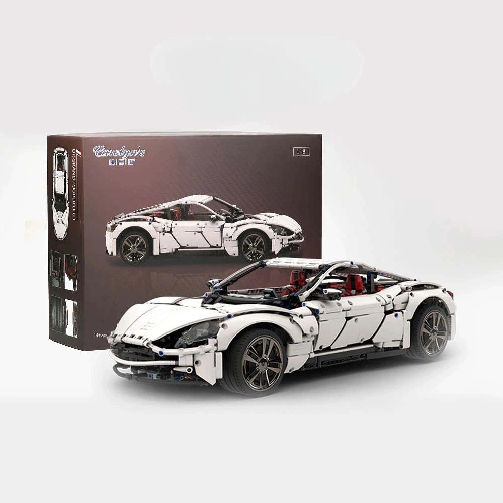 1:8 2024 UK Grand Tourer DB11 Static Sports Car Building Blocks - 2860 PCS