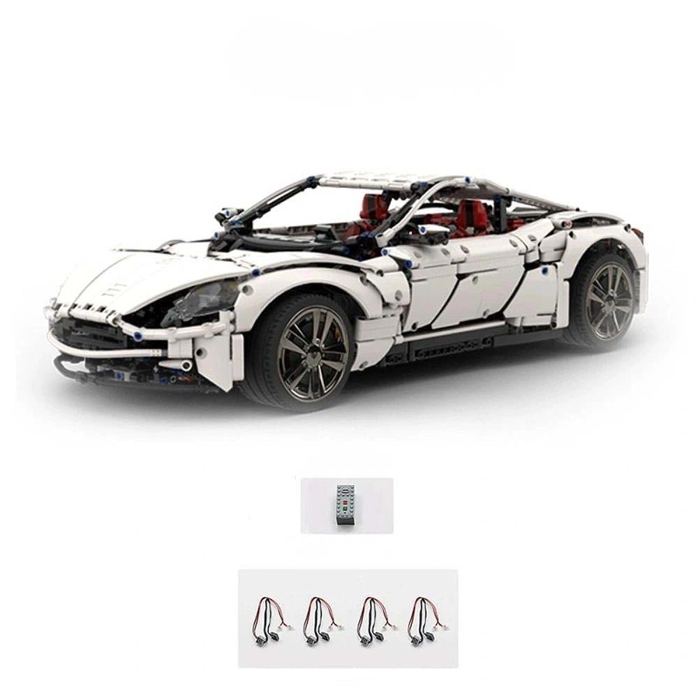 1:8 2024 UK Grand Tourer DB11 Static Sports Car Building Blocks - 2860 PCS