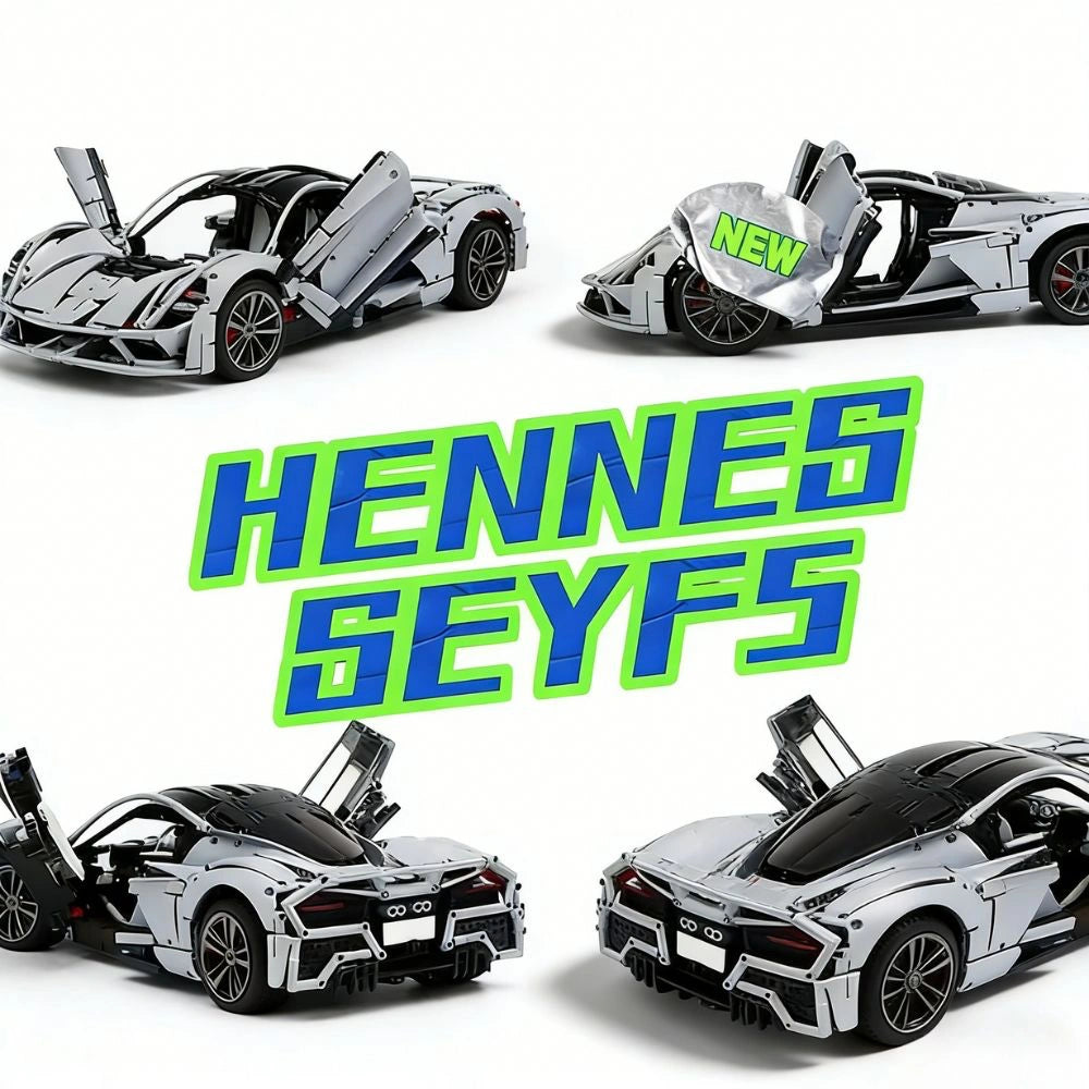 1:8 Hennessey F5 Static Sports Car Building Blocks - 2718 PCS