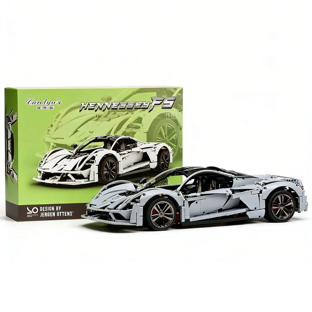 1:8 Hennessey F5 Static Sports Car Building Blocks - 2718 PCS
