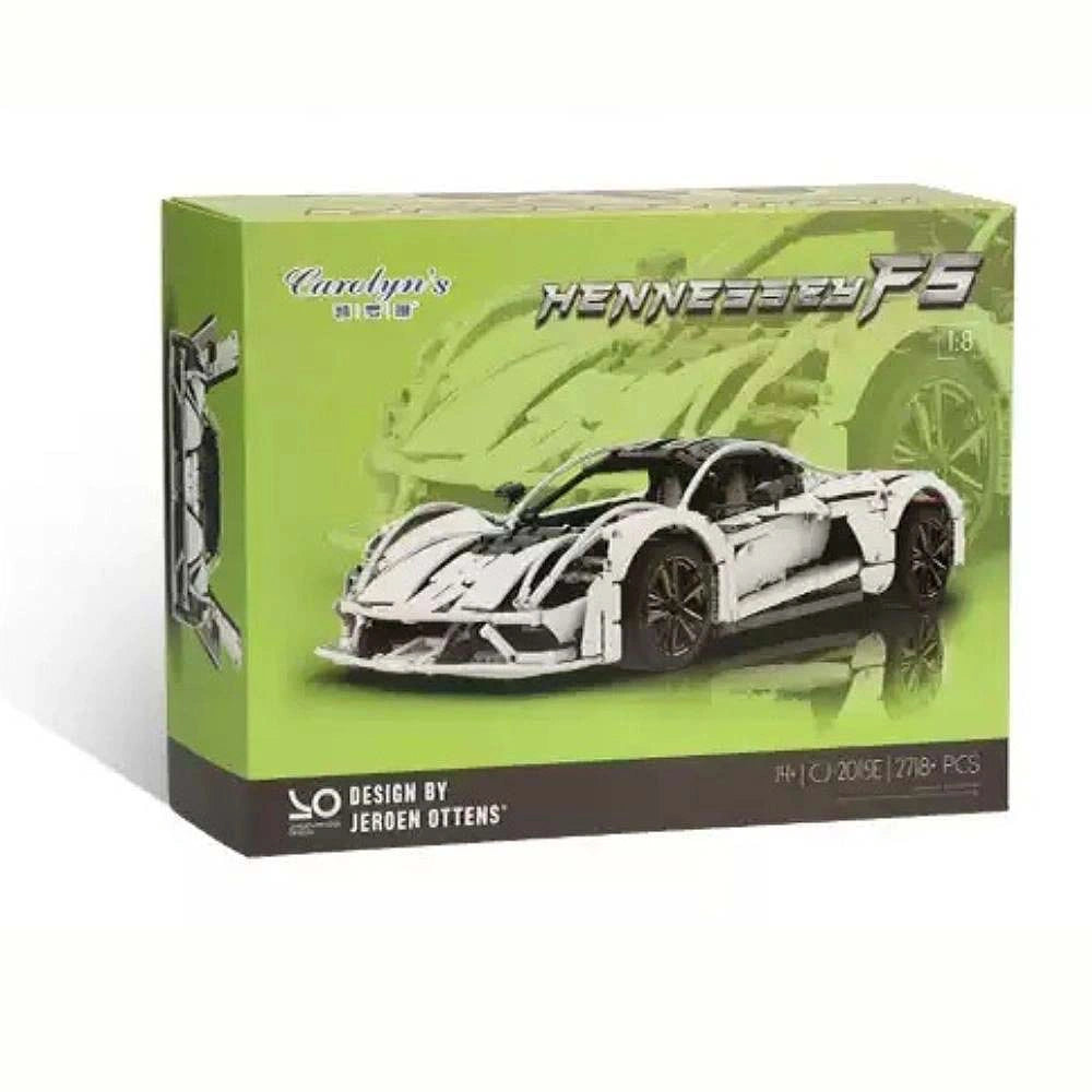 1:8 Hennessey F5 Static Sports Car Building Blocks - 2718 PCS