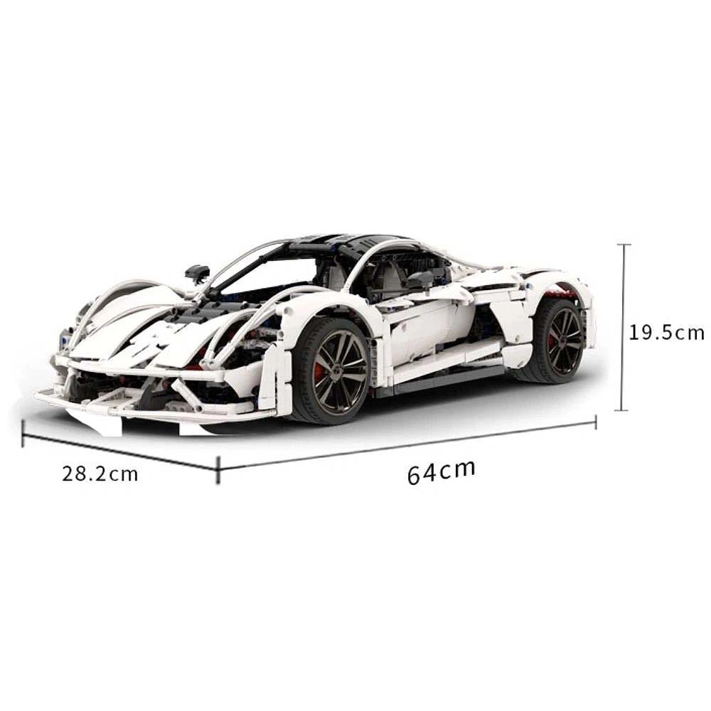 1:8 Hennessey F5 Static Sports Car Building Blocks - 2718 PCS