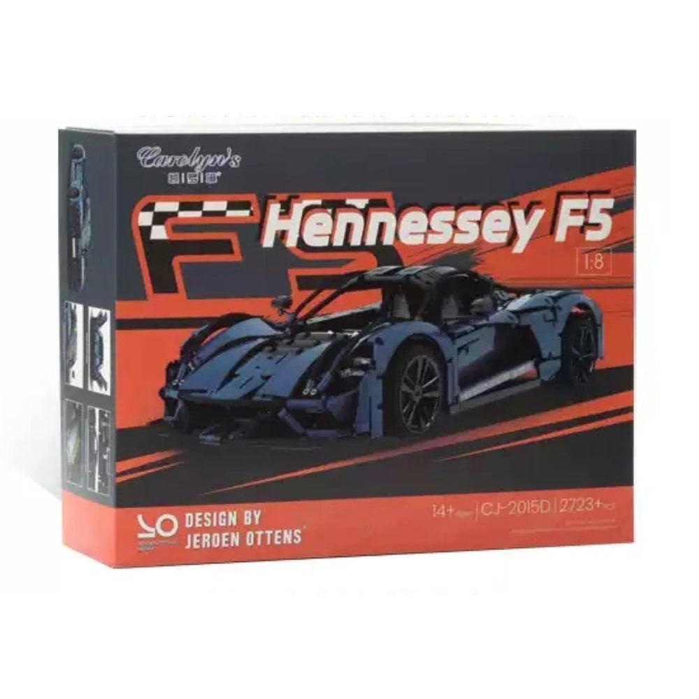 1:8 Hennessey F5 Static Sports Car Building Blocks - 2723 PCS